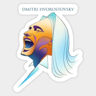 Caricature of Dmitri Hvorostovsky Sticker